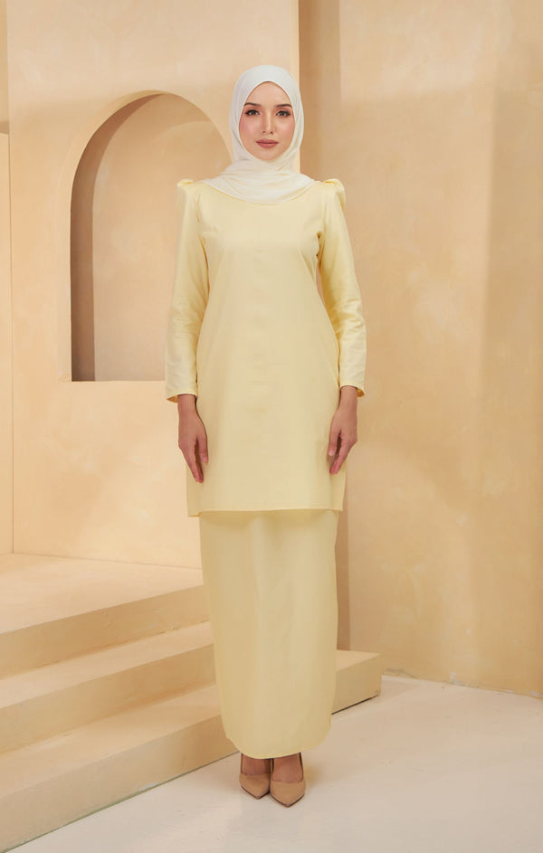 Baju Kurung Light Yellow